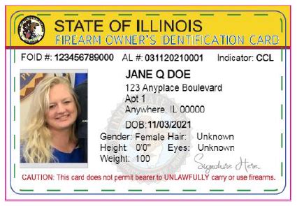 "Director Kelly from the <b>state</b> <b>police</b>, I think, tried to address the fact that, with a. . Illinois state police foid card